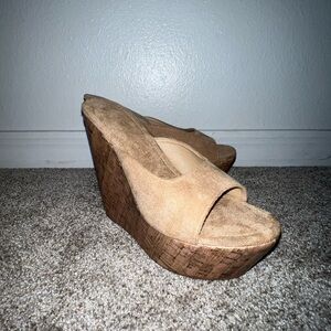 Women's Tan Wedge Sandals